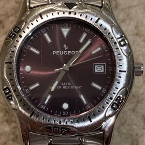 Peugeot Stainless WR Date Watch.